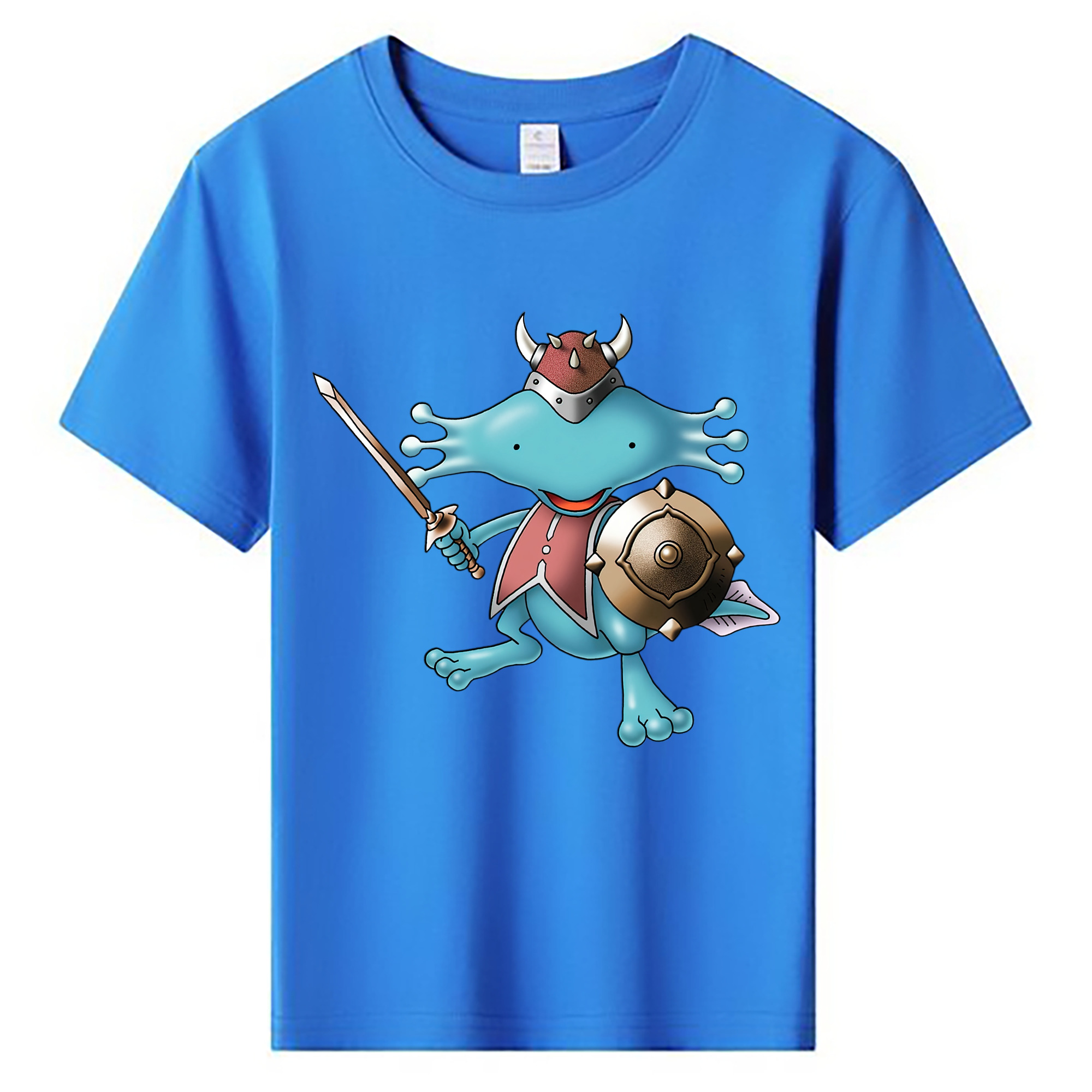 （画像用） ドラゴンクエスト Doragon Kuesuto Dragon Quest 綿100％キッズTシャツ（フロントプリント）